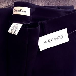 Calvin Klein Women's Straight Black Suit Pants